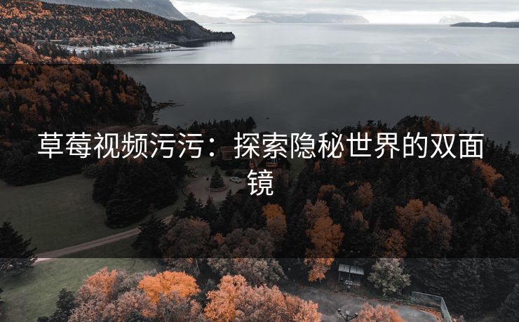 草莓视频污污:探索隐秘世界的双面镜